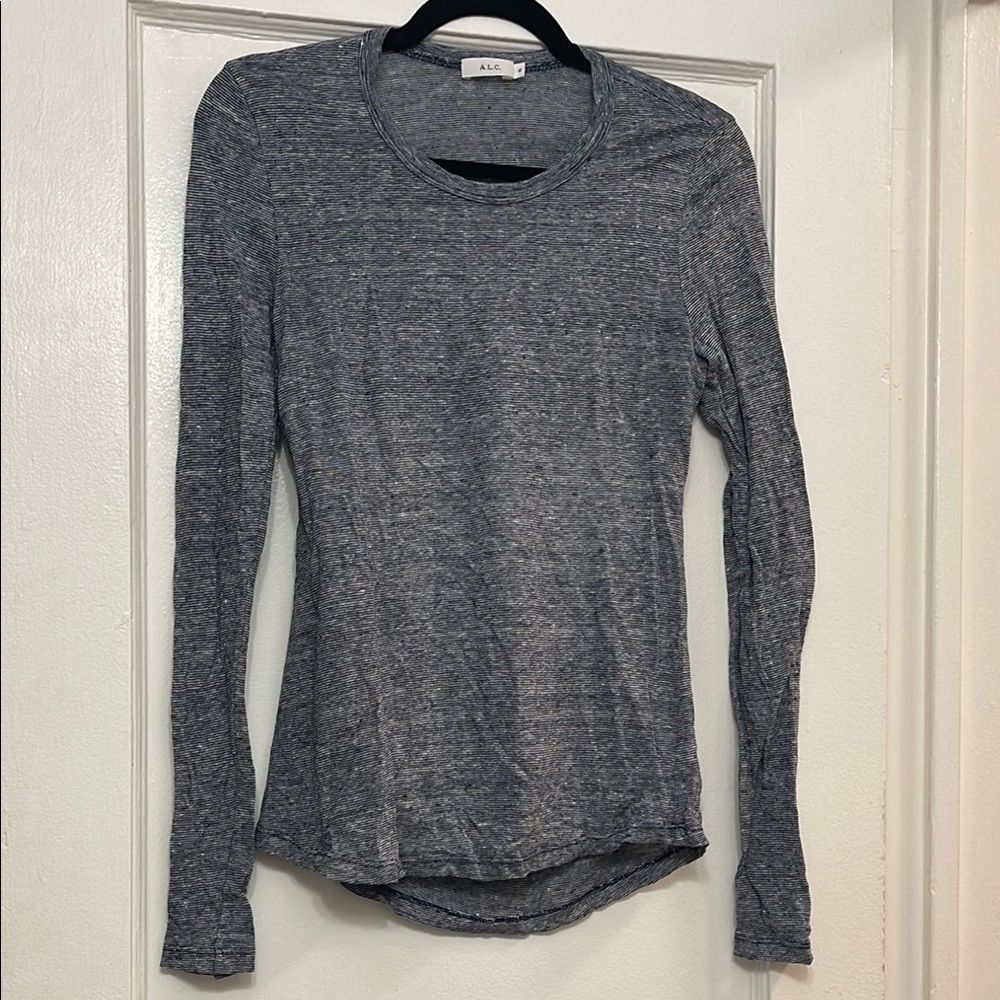 A.L.C. Long Sleeve Top - Gray - Size M
